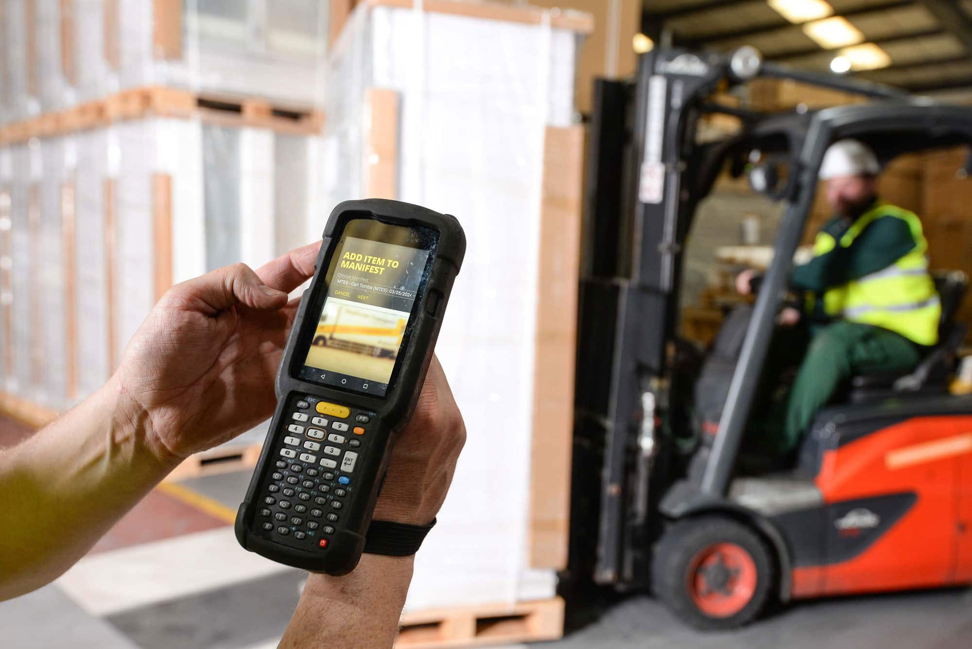 Warehouse technology on a screen